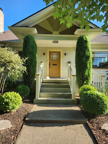 After: finished craftsman exterior with fresh paint